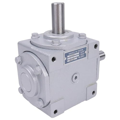 40 HP Right Angle Bevel Gearbox 19455-SR-KW-KW-GR with 2 Keyed Shafts 1:1