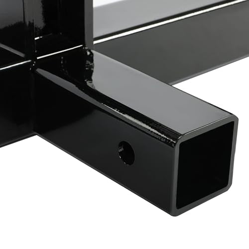 3 Point Hitch Receiver Trailer Tow Drawbar Adapter Tractor Attachment Black - color: Black