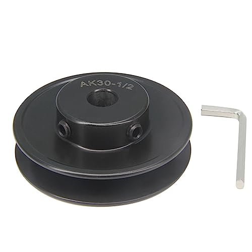 AK30-1/2 Bore Single Groove Web Sheave 3" OD 1/2" Bore V Belt Sheave Cast Iron - size: 1/2"Bore-3"OD