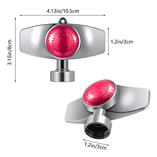 Honoson Metal Spot Sprinkler for Yard Lawn, Red, 3 Pieces - color: Red