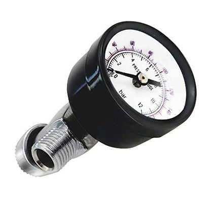 Beduan Flow Control Valve, 1/4" NPS Water Pressure Reducer Adjustable Control Valve with Gauge