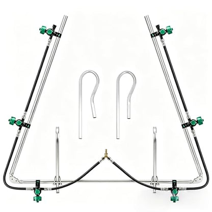 6-Nozzle Foldable Boom Sprayer with 2 Heavy-Duty Hooks– 122" Coverage for ATV/UTV, Adjustable Spray Patterns, Easy-Transport Folding Design
