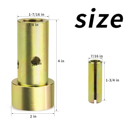 Quick Hitch Adapter Bushings Kits Compatible with Category I 3-Point Tractors Quick Hitch System 2PCS - size: 2PCS