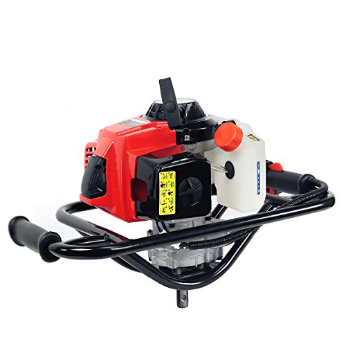 XtremepowerUS 2.5HP Post Hole Digger 63cc Gas-Powered 2-Stroke Auger Digging Drill Shaft Size 3/4" (Machine Only) - style: Digger Engine