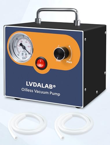 Adjustable 15L/Min Oilless Diaphragm Lab Vacuum Pump, Filtration&Degassing