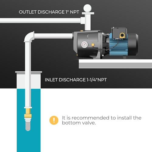 LEO Shallow/Deep Well Jet Pump - size: Non-convertible