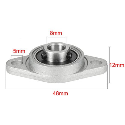 uxcell 4pcs KFL08 8mm Zinc Alloy Self Aligning Pillow Block Flange Bearing