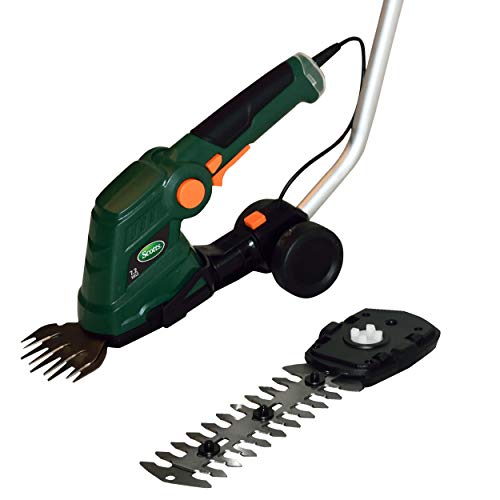 Scotts LSS10272PS 7.5-Volt Grass Shear/Shrub Trimmer, Wheeled Handle - style: 7.5-Volt Shrub Shear w/pole