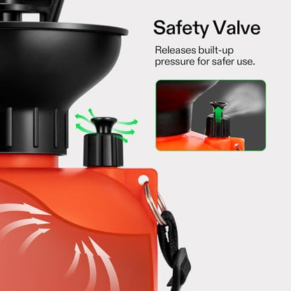 VIVOSUN 2-Gallon Pump Pressure Sprayer - color: Orange, size: 2.1 Gallons