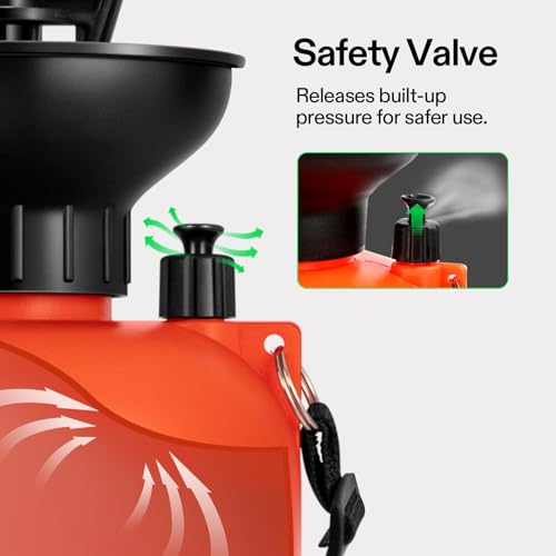 VIVOSUN 2.64-Gallon Pump Pressure Sprayer - color: Orange, size: 2.64 Gallons