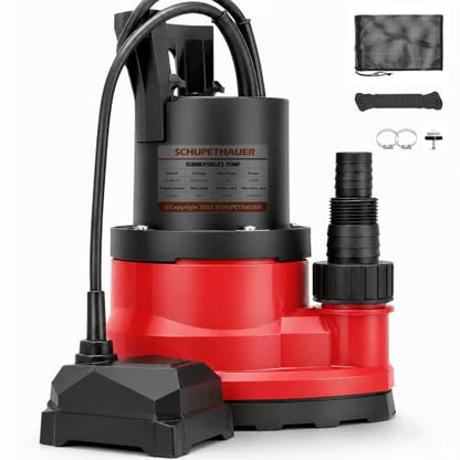 1/3 HP Submersible Utility Pump, 11V 2550 GPH,Portable Sump Pump with Auto