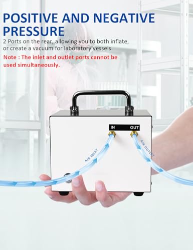Adjustable 10L/Min Dual Pressure Lab Pump for Filtration,Portable & Oilless