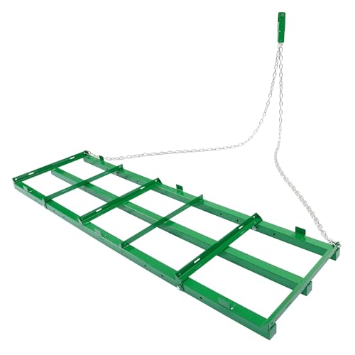 6FT Drag Harrow Driveway Grader Tow Behind Drag Lawn Leveling Rake