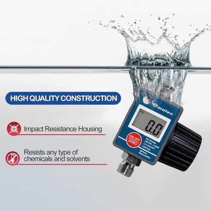 LE LEMATEC Digital Air Regulator & Gauge for Spray Paint Gun, HVLP, 160 PSI - style: Diaphragm Valve Version
