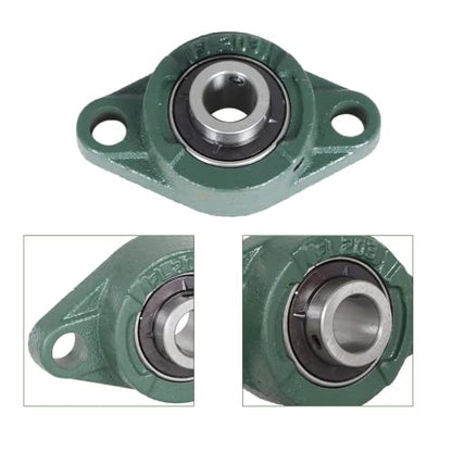 10Pcs UCFL202-10 Pillow Block Bearings 5/8 Inch Bore Mounted Pillow Block Bearings 2 Bolt, Self Alignment