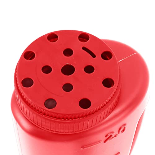 Handheld Fertilizer Spreader Hand Held Grass Seed Spreader Crop Spreading Salt Sowing Pot (Red) - color: Red