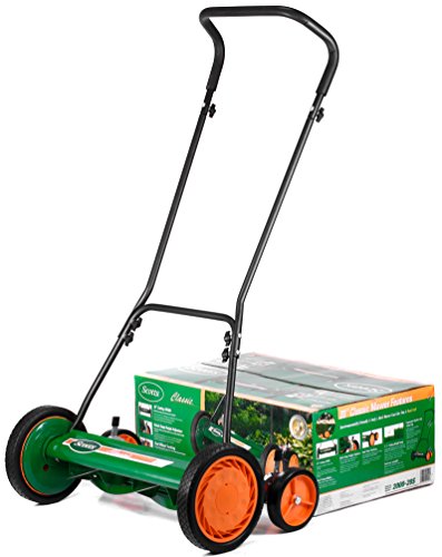 Scotts 2000-20S 20-Inch 5-Blade Push Reel Lawn Mower, Green - size: 20-Inch, 5-Blade