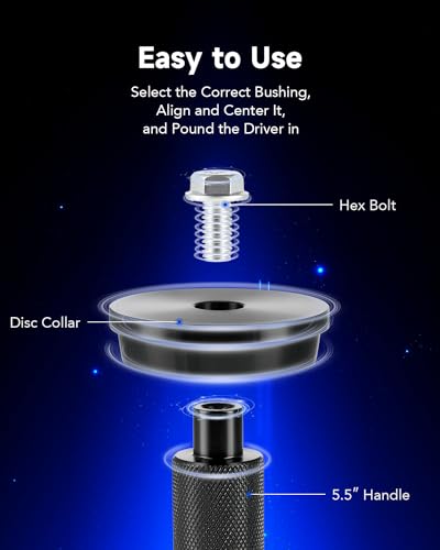 OMT Bearing Press Kit, 10pc Bearing Race and Seal Driver Set - size: 39.5-81 mm