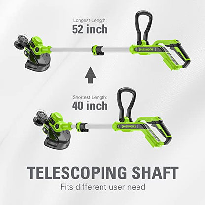 Greenworks 24V 12 in String Trimmer & 320 CFM Blower Combo, 2.0 Ah Battery - style: Gen 2 Combo (12" + 320 CFM)