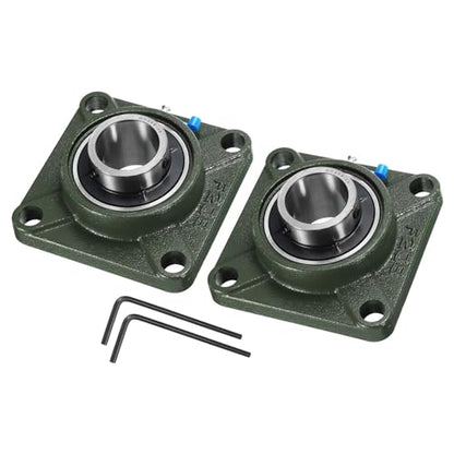 uxcell 2pcs UCF208-25 Pillow Block Bearings 1-9/16 in Bore Self Alignment - size: UCF208-25