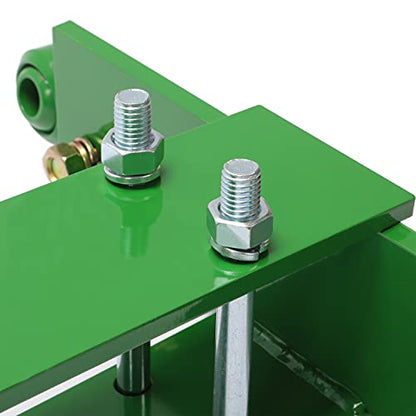 ALMULOO 3 Point Hitch Conversion Compatible with John Deere M and MT, Green, Steel, Powder Coated