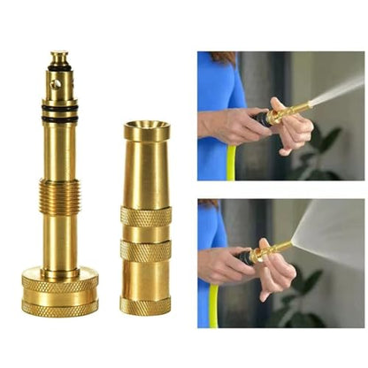 Heavy Duty Brass Adjustable Hose Nozzle, 2-Pack ﻿ - size: 1.2*1.2*4