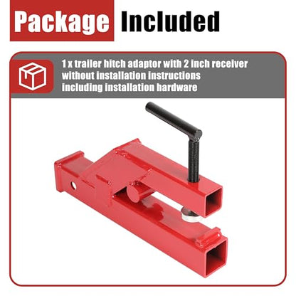 KUAFU Clamp On Trailer Hitch Adaptor W/2" Receiver Ball Mount Competible Bo