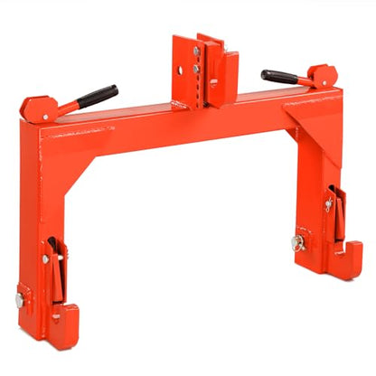 3 Point Quick Hitch Receiver 3000 lbs Attachments Adaptation - color: Orange