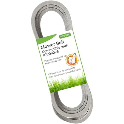 Lawn Mower Deck Belt 07200023 for 52 in Deck Compatible with Ariens Zoom - size: 07200023