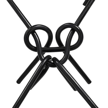 5x4.5FT Steel Drag Harrow Field Leveling Chain Rake for ATV UTV Black - size: 5x4.5ft