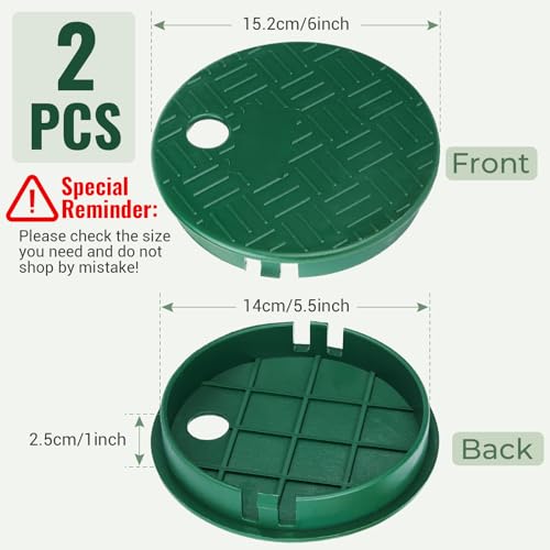 Outdoor Sprinkler Valve Cover, ID 5.5" OD 6", 2PCS