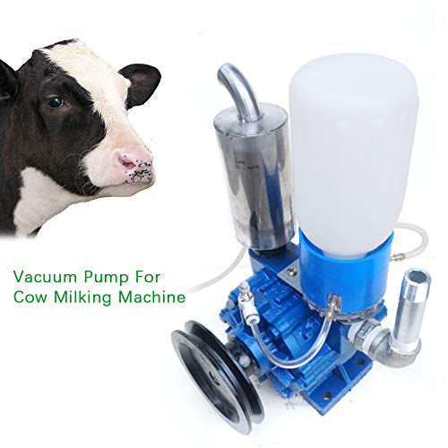 Vacuum Pump for Cow Milking Machine Milker Bucket Tank Barrel 250L/min Portable Cow Goat Milking Machine Vacuum Pump Livestock Milking Equipment Barrel Vacuum Pump 250L/min(US Stock)