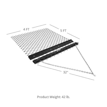 Titan Ramps 4' x 5' Drag Harrow, ATV, Tractor, UTV, Gravel or Soil