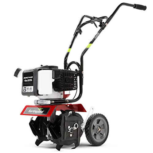 Earthquake MC43 Cultivator, 43cc 2-Cycle Viper Engine, 6-10” Adjustable Width, 8” Max Depth, Overhand Handlebars, Lightweight, U.S. Based Customer Service - style: MC43 43cc
