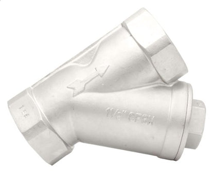 1-1/2" Stainless Steel Y-Strainer - 800WOG, FxF NPT - size: 1.5 Inch