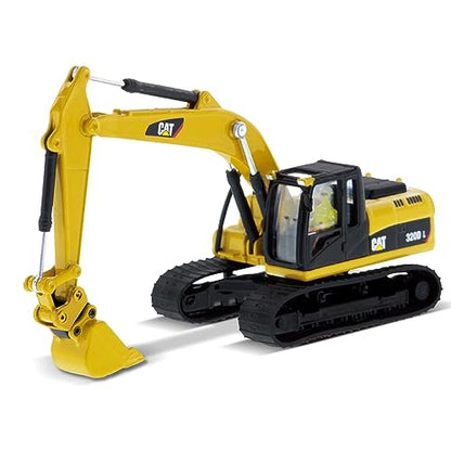1:87 Caterpillar 320D L Hydraulic Excavator with Multiple Work Tools (Clean Up Bucket, Grapple, Hammer, and Multi Processor) - 85652 - High Line Series by Diecast Masters