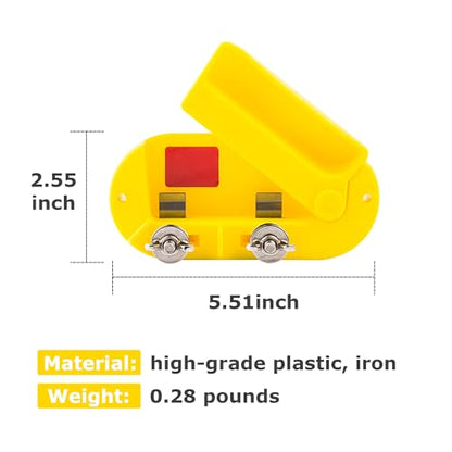 Electric Fence Cut Off Switch of Plastic Single Pole Yellow, 1PC - style: 1 Pack