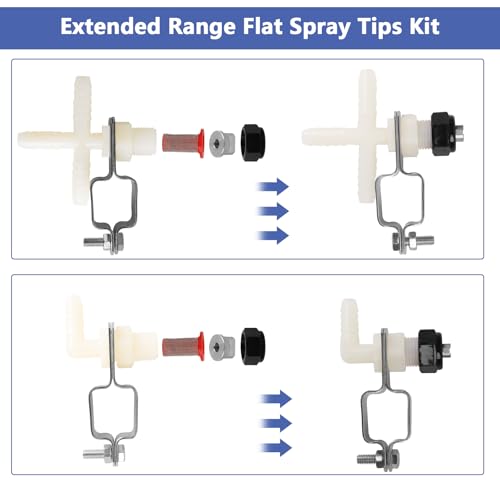 Spray Boom Repair Kit Sprayer Parts Including 8001-VS Tips Screens Clamps
