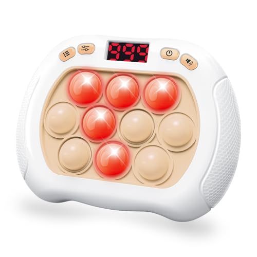 Intoypad Quick Push Pop Game Light Up Fidget Toy for Kids White - style: White