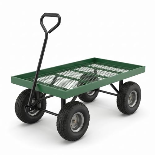 FarmTek EZ-Haul Utility Cart Wagon (20" W x 38" L, Single Deck) - size: 20"W x 38"L