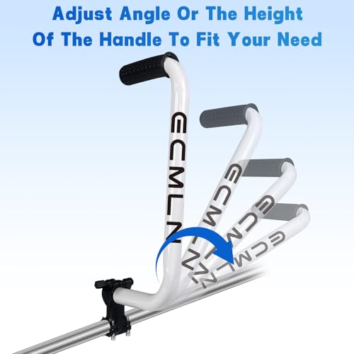 Upgraded Weed Eater Handle, Ergonomic String Trimmer Handle with Shoulder - color: White-Strap