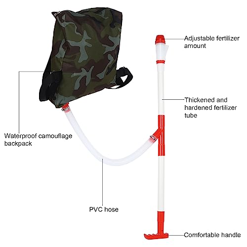 Manual Fertilizer Spreader Fertilizing Tool with Bag for Farm Corn Vegetables Sugar Cane Fruit Trees