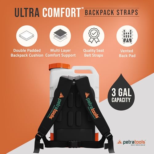 PetraTools HD3000 3 Gallon Battery Powered Backpack Sprayer 7 Spray Nozzles - size: HD3000 ProKit (7 Nozzles)