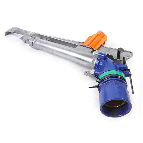 DNYSYSJ 2.6" Agriculture Irrigation Sprinkler 73 GPM Flow Rate Garden Farm Lawn Irrigation 262ft Large Area Watering Spray Gun Sprinkler 360° Adjustable Watering System - color: 2'', Spray 213ft-262ft