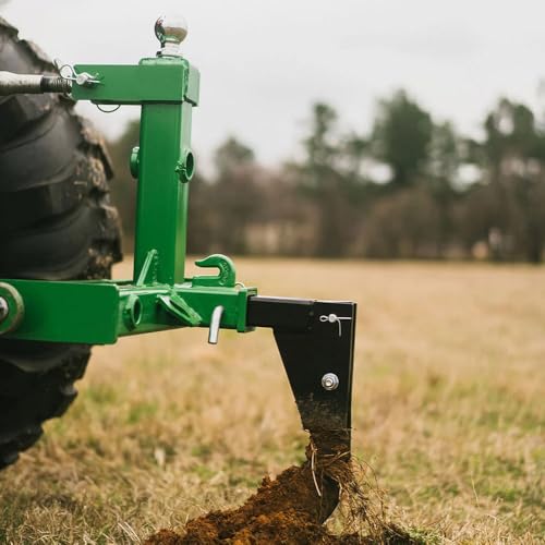 Titan Attachments 3 Point Gooseneck Tractor Trailer Hitch (Green, Frame Only) - color: Green, size: No Spear