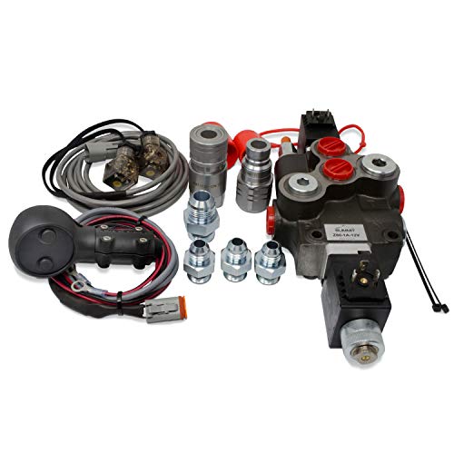 Hydraulic Third Function Valve Kit w/Joystick Handle, 21 GPM (1/2" Flat Face Couplers)