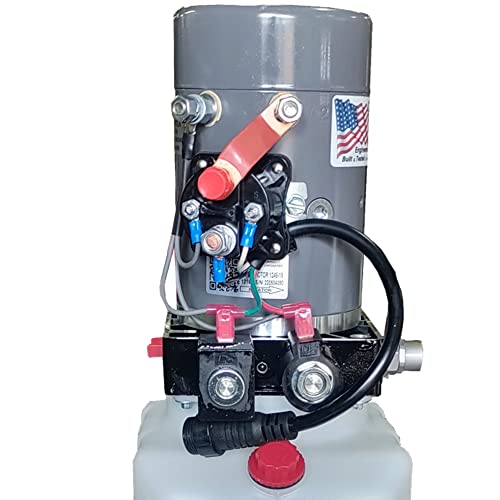 KTI-12VDA6Q Compact 12 VDC Hydraulic Power Unit Single Double Acting and 6 Quart Capacity for Smooth Operation