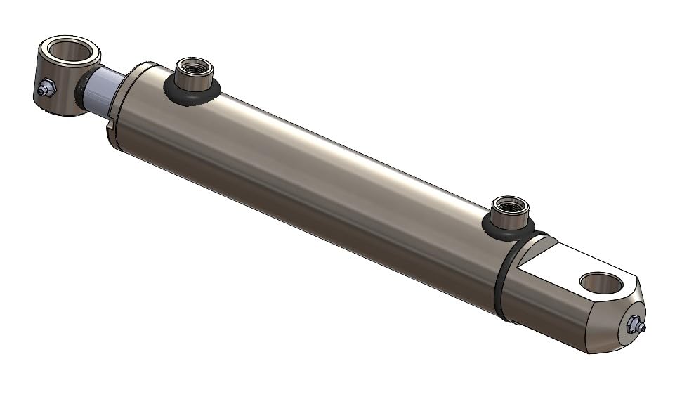 Hydraulics Double Acting Hydraulic Cylinder - Tang Universal Hydraulic Cylinder 2" Bore Size (6" Stroke) - size: 6" Stroke