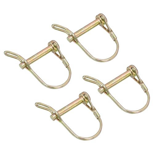 uxcell 4Pcs Shaft Locking Pin w Ear, 1/4" x 1-3/8" Trailer Coupler Pin - size: 1/4" x 1-3/8"