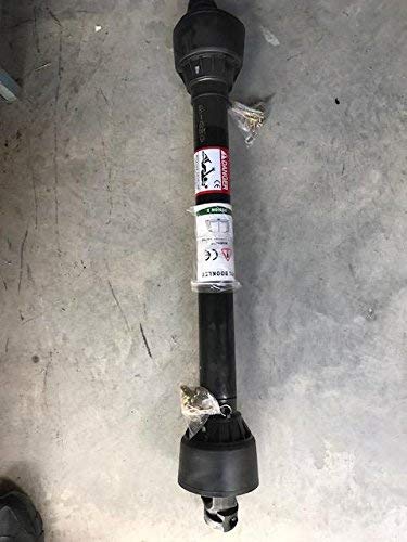 Replacement 40.4" Collapsed Length Finish Mower PTO Shaft with 1-3/8" X 6 Spline Yokes the Tractor and Implement Ends